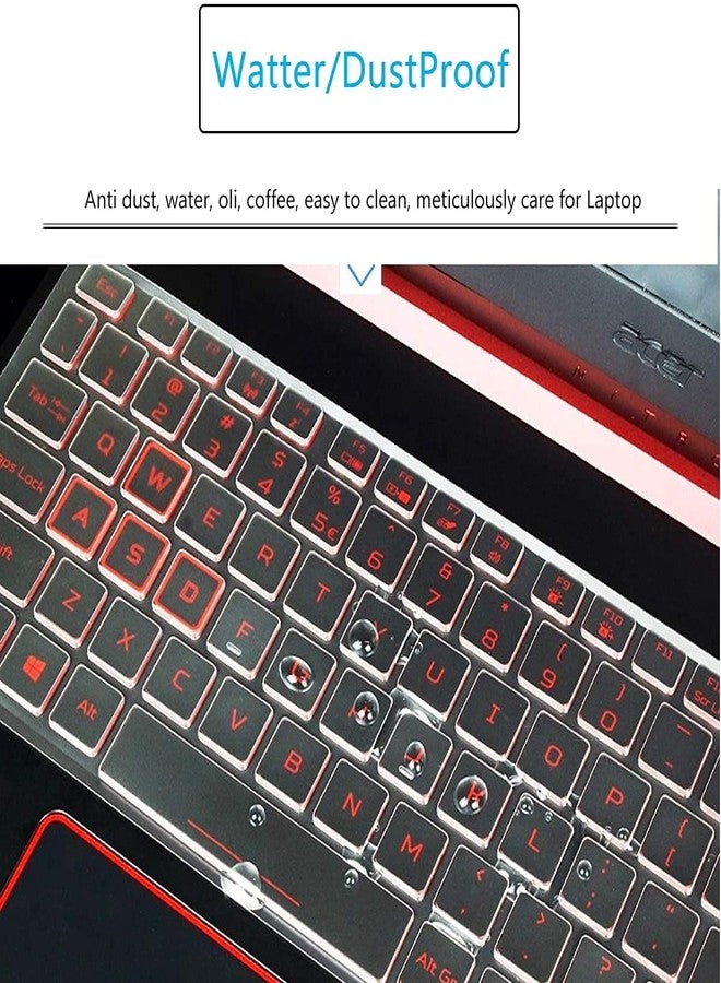موباي-جول غطاء لوحة مفاتيح لأجهزة Acer Nitro 5، Nitro V 16، Nitro 17، Nitro 5 AN515-58/57/56/54/55/45/43/44 AN517، Predator Helios 300 مقاس 15.6 بوصة PH315-54/53/52 PH317-56/54/53 (لا يناسب Nitro V 16S V15، Predator 16 18) - Image 4